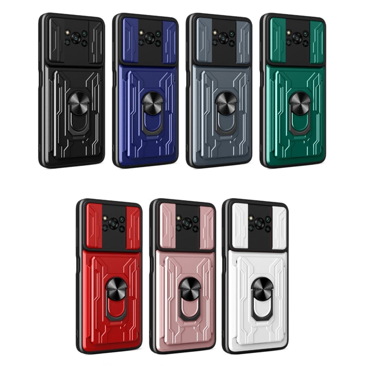 For Xiaomi Poco X3 Sliding Camshield Card Phone Case