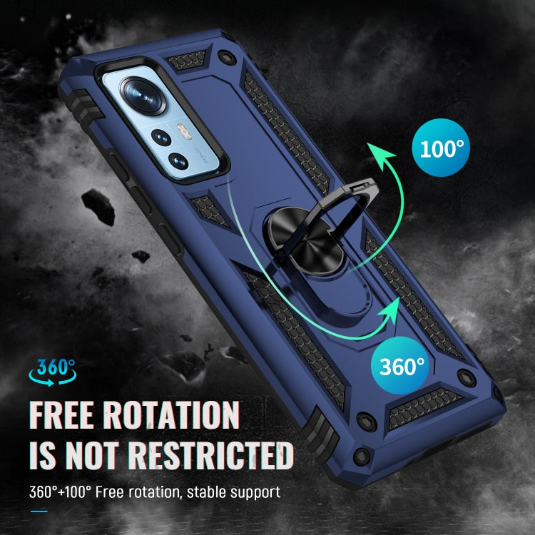 For Xiaomi 12 Shockproof TPU + PC Phone Case with Holder