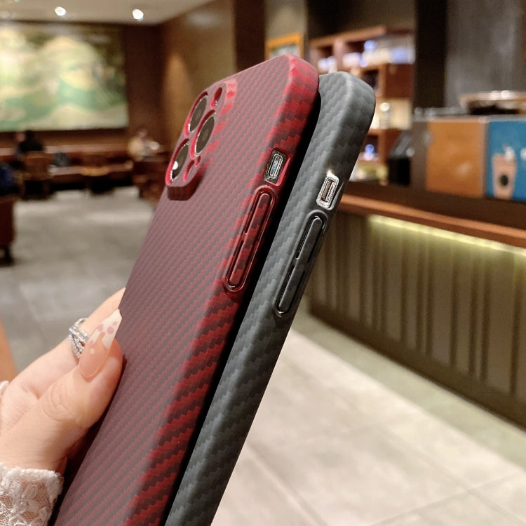 For iPhone 12 Kevlar Carbon Fiber Texture Protective Phone Case