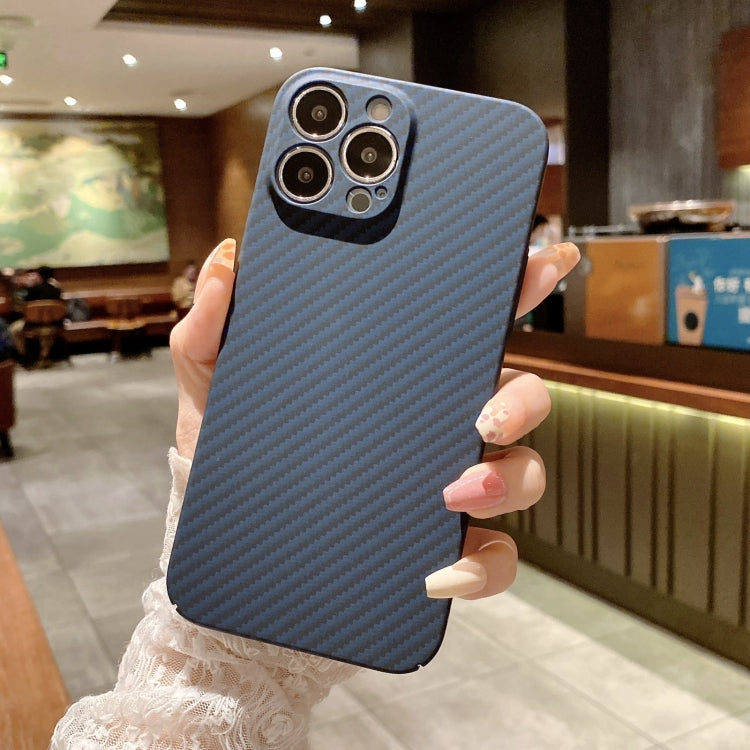 For iPhone 11 Pro Max Kevlar Carbon Fiber Texture Protective Phone Case