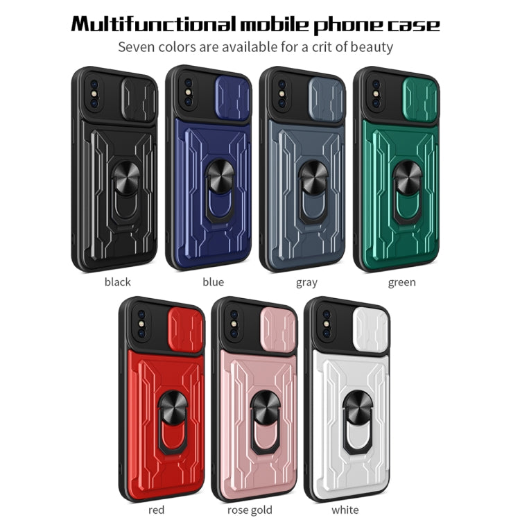 For iPhone X / XS Sliding Camshield Card Phone Case