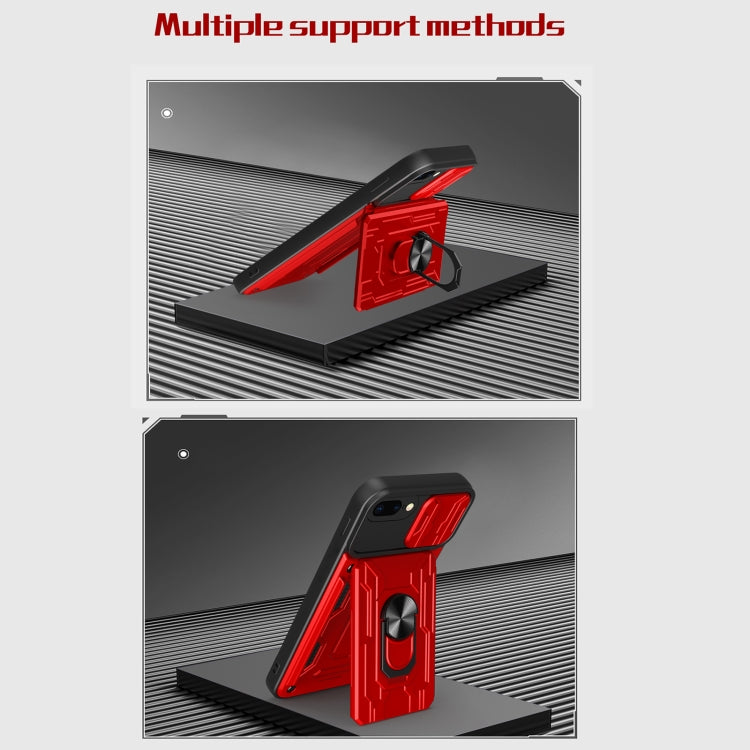 Sliding Camshield Card Phone Case For iPhone 7 Plus / 8 Plus