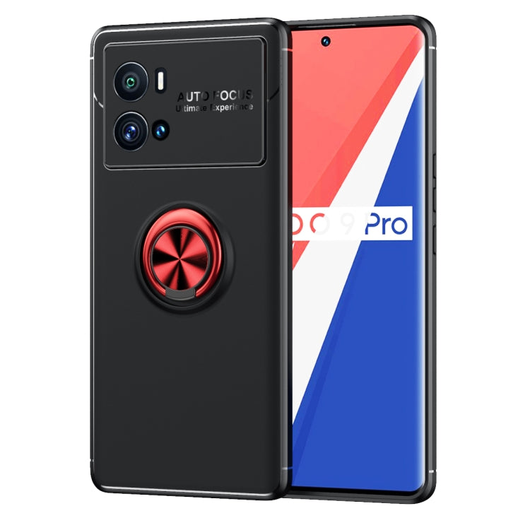 For vivo iQOO 9 Metal Ring Holder TPU Phone Case