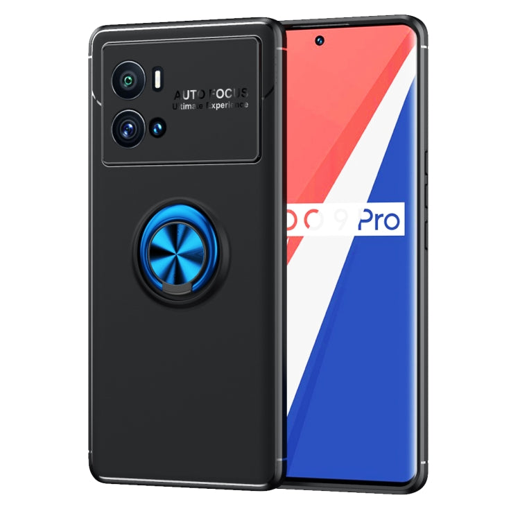 For vivo iQOO 9 Pro Metal Ring Holder TPU Phone Case