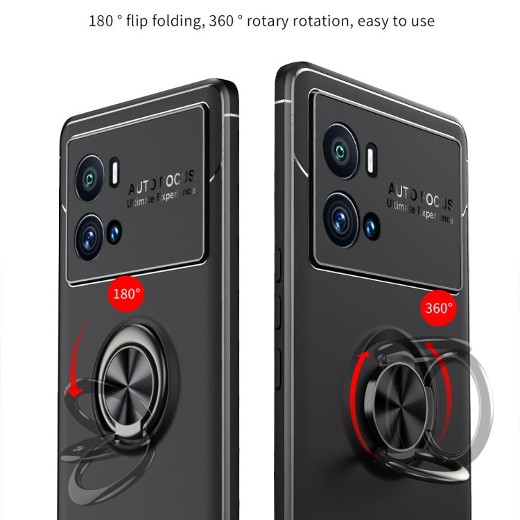 For vivo iQOO 9 Pro Metal Ring Holder TPU Phone Case