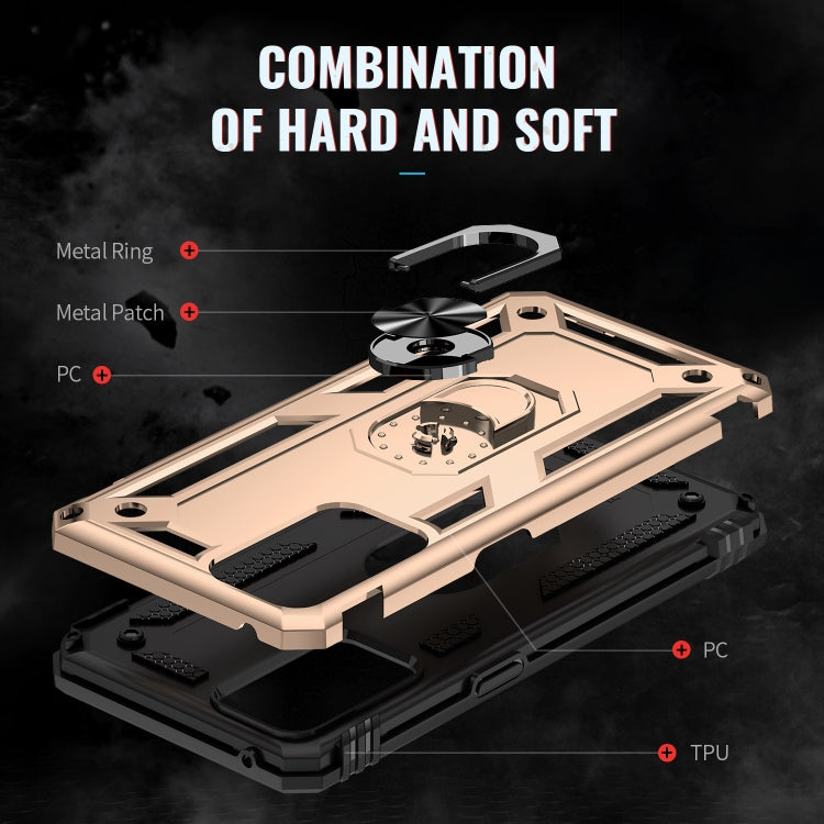 For OPPO Reno6 5G Shockproof TPU + PC Holder Phone Case