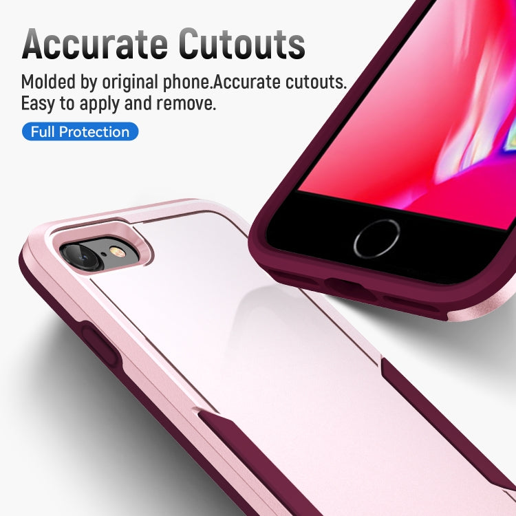 For iPhone SE 2022 / SE 2020 / 8 / 7 Pioneer Armor Heavy Duty PC + TPU Phone Case