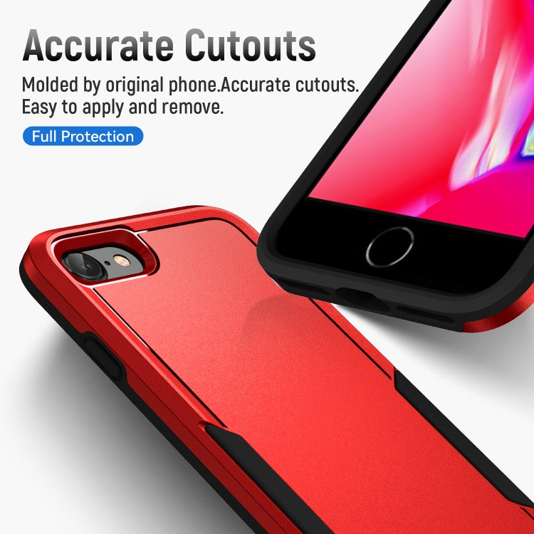 For iPhone SE 2022 / SE 2020 / 8 / 7 Pioneer Armor Heavy Duty PC + TPU Phone Case