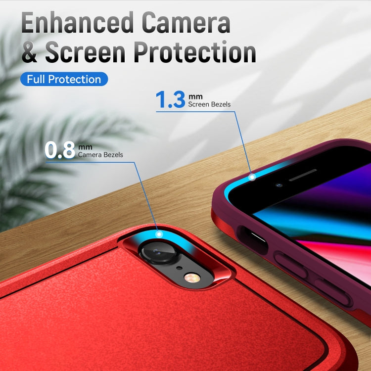 For iPhone SE 2022 / SE 2020 / 8 / 7 Pioneer Armor Heavy Duty PC + TPU Phone Case