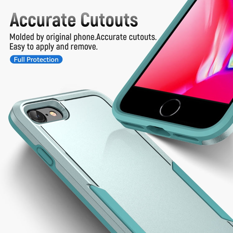 For iPhone SE 2022 / SE 2020 / 8 / 7 Pioneer Armor Heavy Duty PC + TPU Phone Case