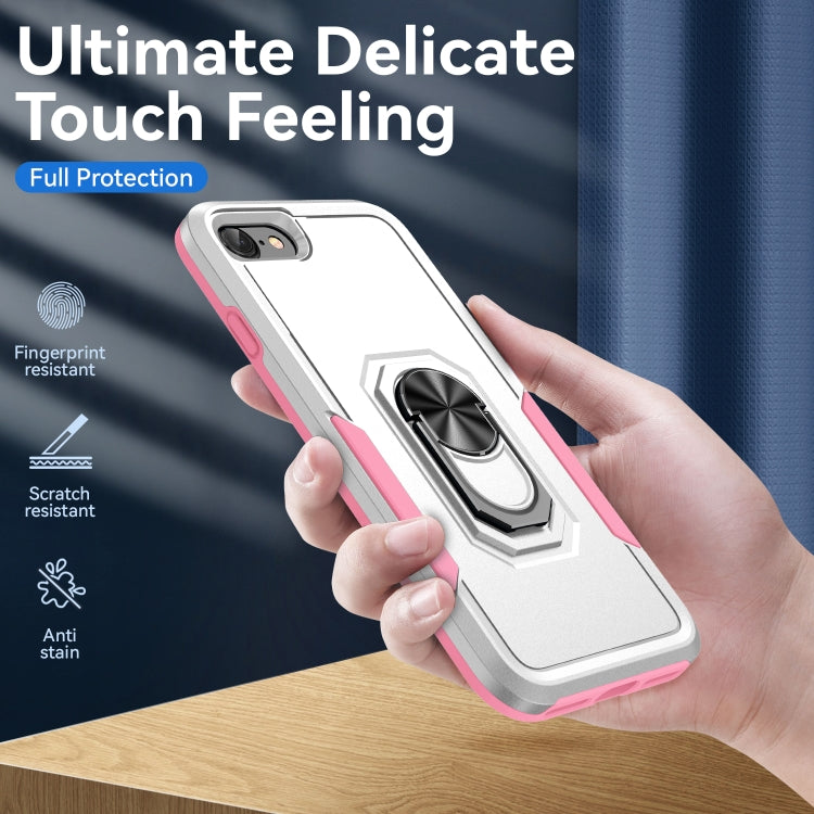 For iPhone SE 2022 / SE 2020 / 8 / 7 Pioneer Armor Heavy Duty PC + TPU Holder Phone Case