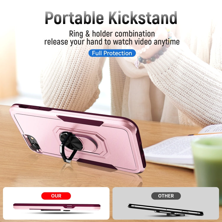 For iPhone SE 2022 / SE 2020 / 8 / 7 Pioneer Armor Heavy Duty PC + TPU Holder Phone Case