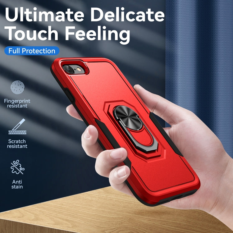 For iPhone SE 2022 / SE 2020 / 8 / 7 Pioneer Armor Heavy Duty PC + TPU Holder Phone Case