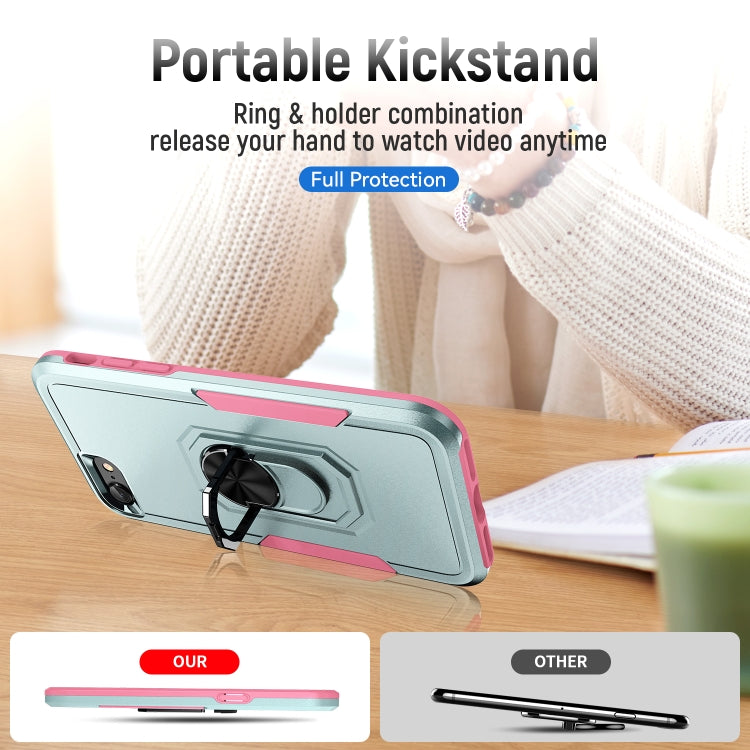 For iPhone SE 2022 / SE 2020 / 8 / 7 Pioneer Armor Heavy Duty PC + TPU Holder Phone Case