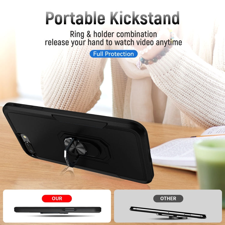 Pioneer Armor Heavy Duty PC + TPU Holder Phone Case For iPhone 8 Plus / 7 Plus