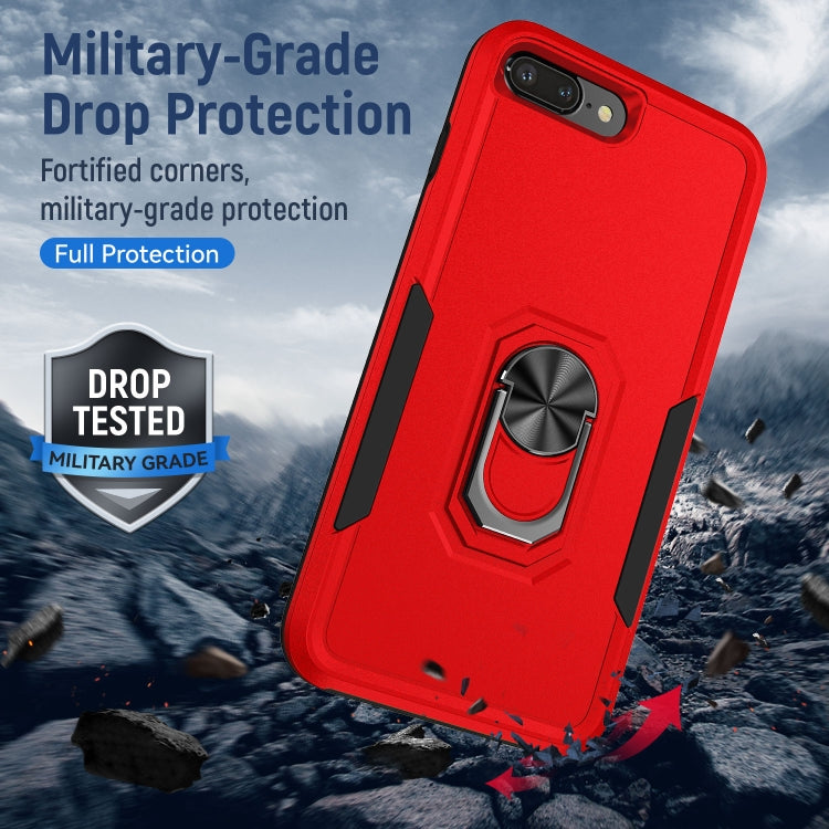 Pioneer Armor Heavy Duty PC + TPU Holder Phone Case For iPhone 8 Plus / 7 Plus