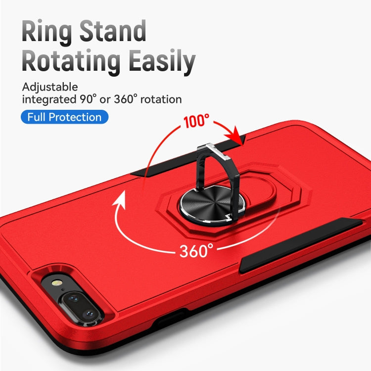 Pioneer Armor Heavy Duty PC + TPU Holder Phone Case For iPhone 8 Plus / 7 Plus