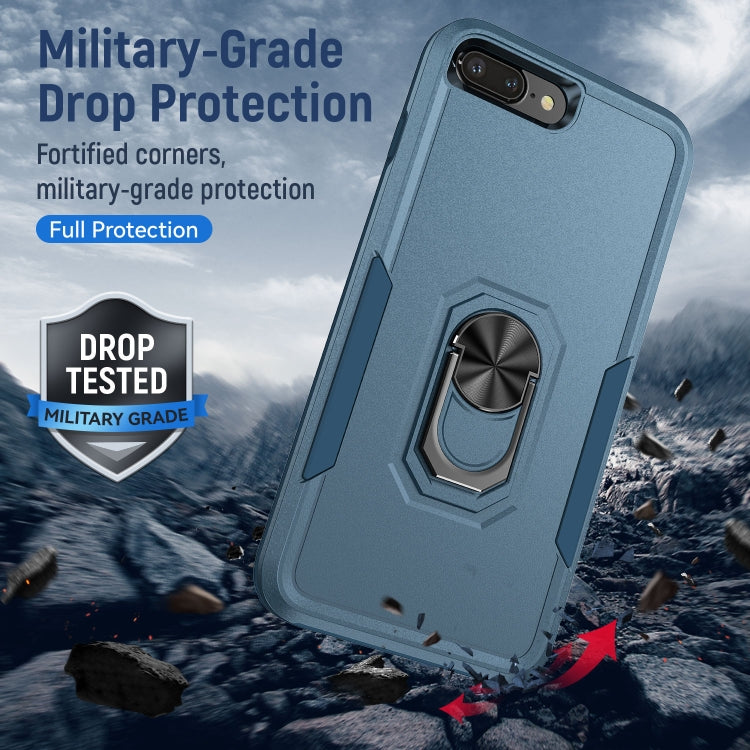 Pioneer Armor Heavy Duty PC + TPU Holder Phone Case For iPhone 8 Plus / 7 Plus