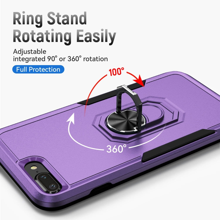 Pioneer Armor Heavy Duty PC + TPU Holder Phone Case For iPhone 8 Plus / 7 Plus