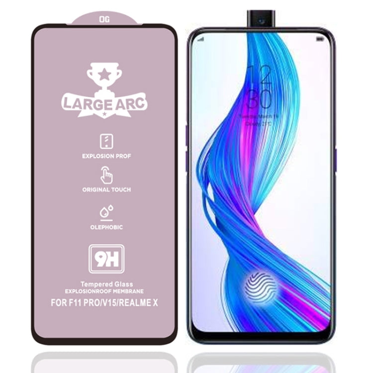 For OPPO Realme X 9H HD High Alumina Full Screen Tempered Glass Film