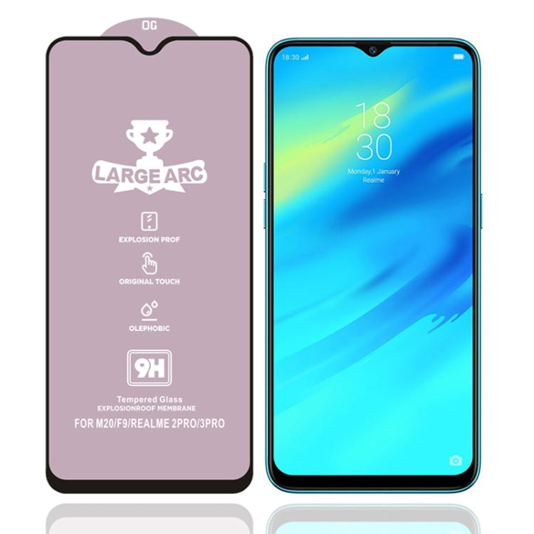 For OPPO Realme 2 Pro 25 PCS 9H HD High Alumina Full Screen Tempered Glass Film
