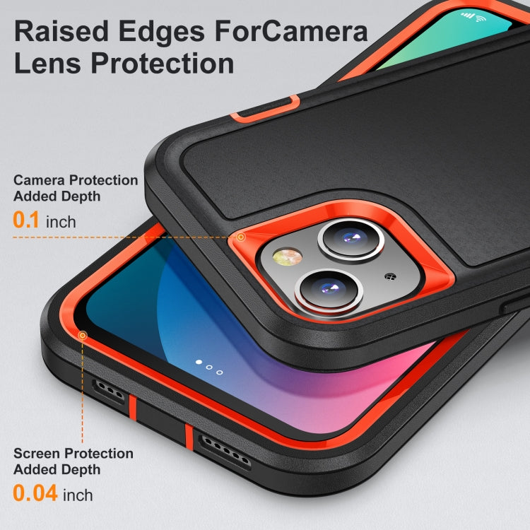 For iPhone 13 mini 3 in 1 Rugged Holder Phone Case