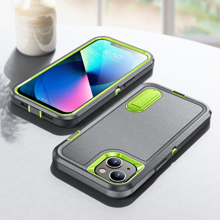For iPhone 13 mini 3 in 1 Rugged Holder Phone Case