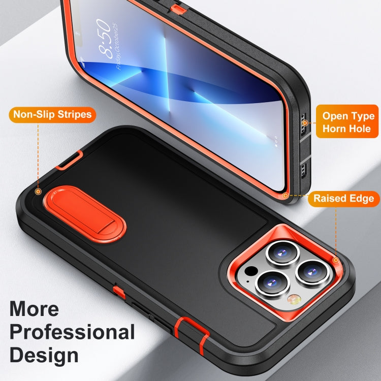 For iPhone 12 Pro Max 3 in 1 Rugged Holder Phone Case