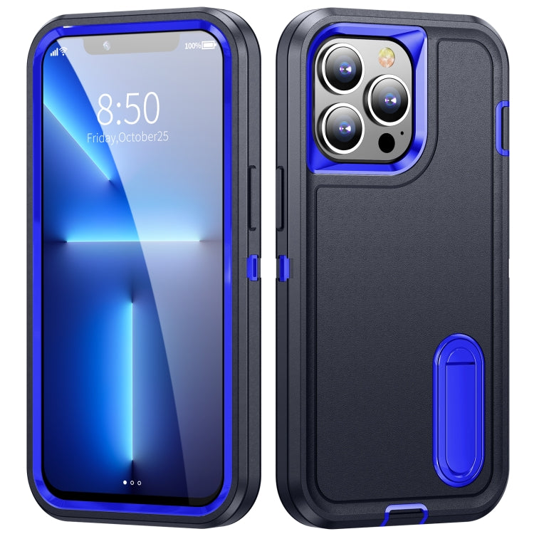 For iPhone 12 Pro Max 3 in 1 Rugged Holder Phone Case