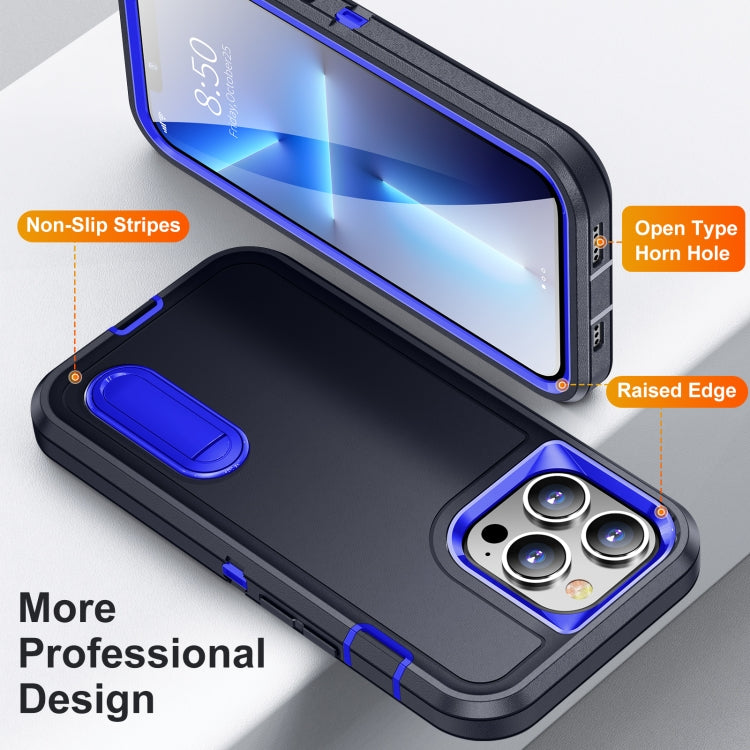 For iPhone 12 Pro Max 3 in 1 Rugged Holder Phone Case