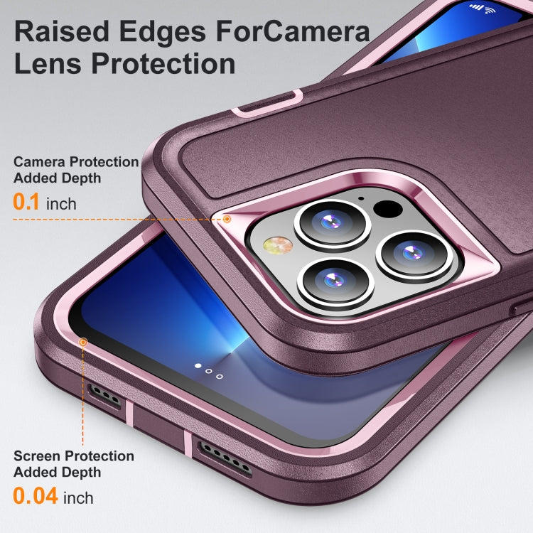For iPhone 12 Pro Max 3 in 1 Rugged Holder Phone Case