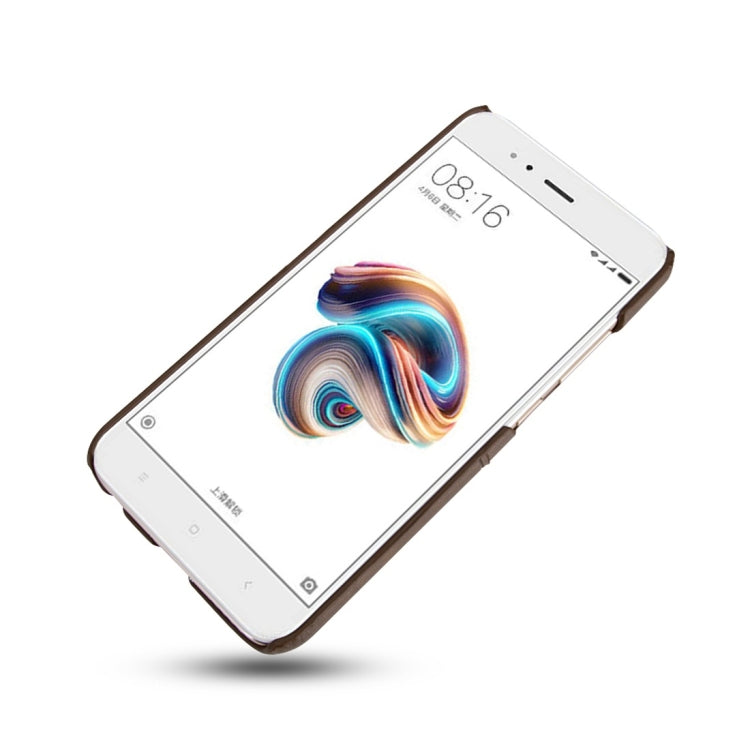 For Xiaomi Mi 5X / A1 Calf Texture PU + PC Protective Case with Card Slots(Black)