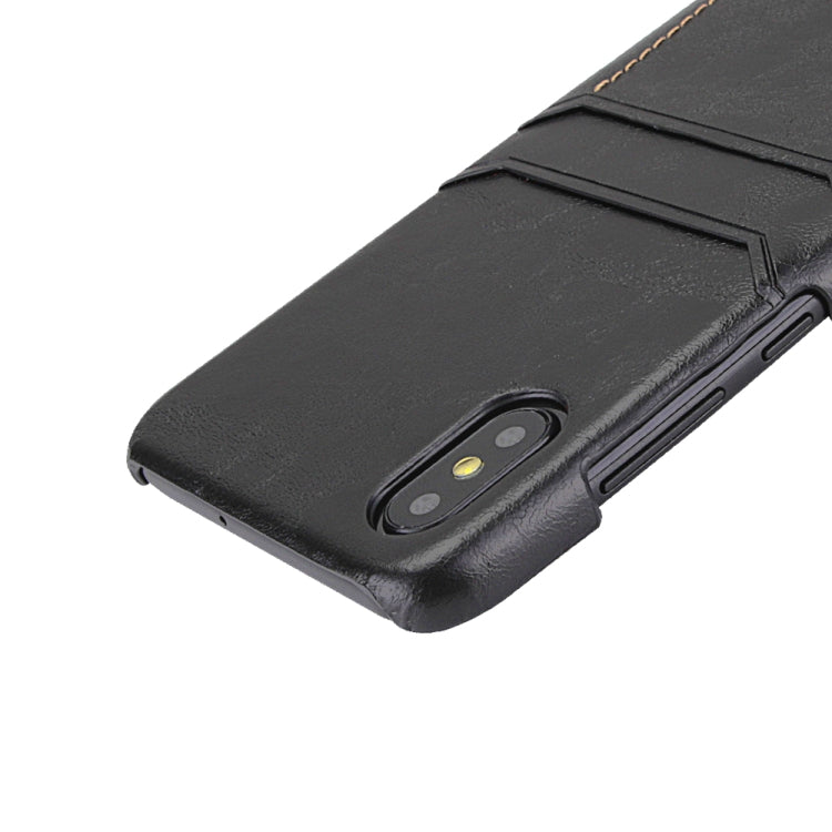 For Xiaomi Mi 8 Explorer Calf Texture PU + PC Protective Case with Card Slots