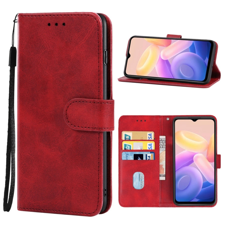 Leather Phone Case For vivo Y55s 5G