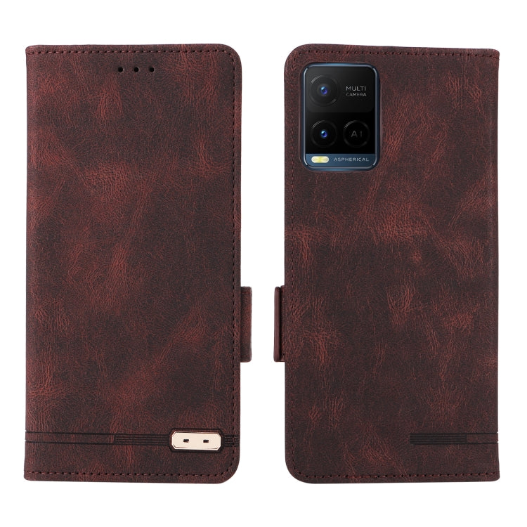 For vivo Y21 / Y33s Magnetic Clasp Leather Phone Case