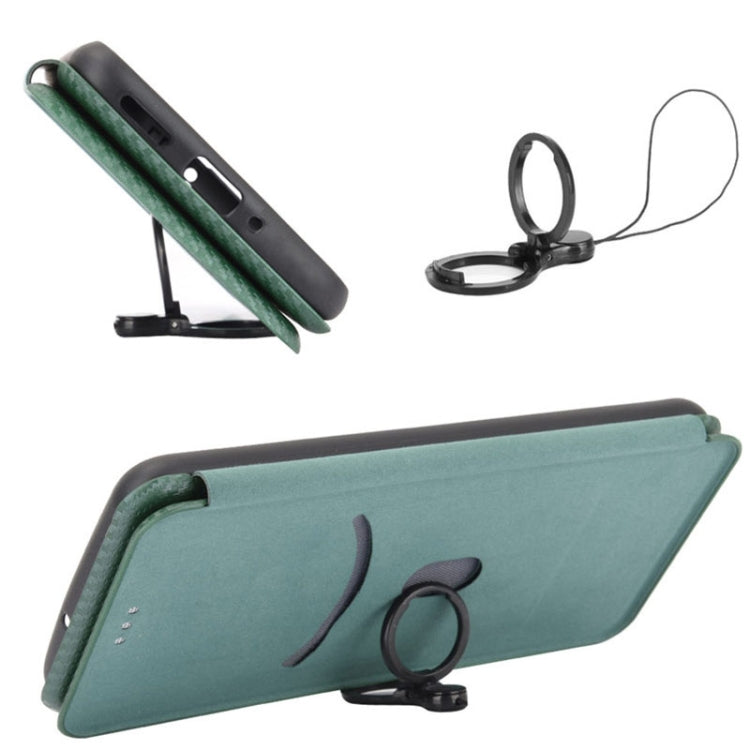 For Xiaomi 12 Pro Carbon Fiber Texture Horizontal Flip PU Phone Case