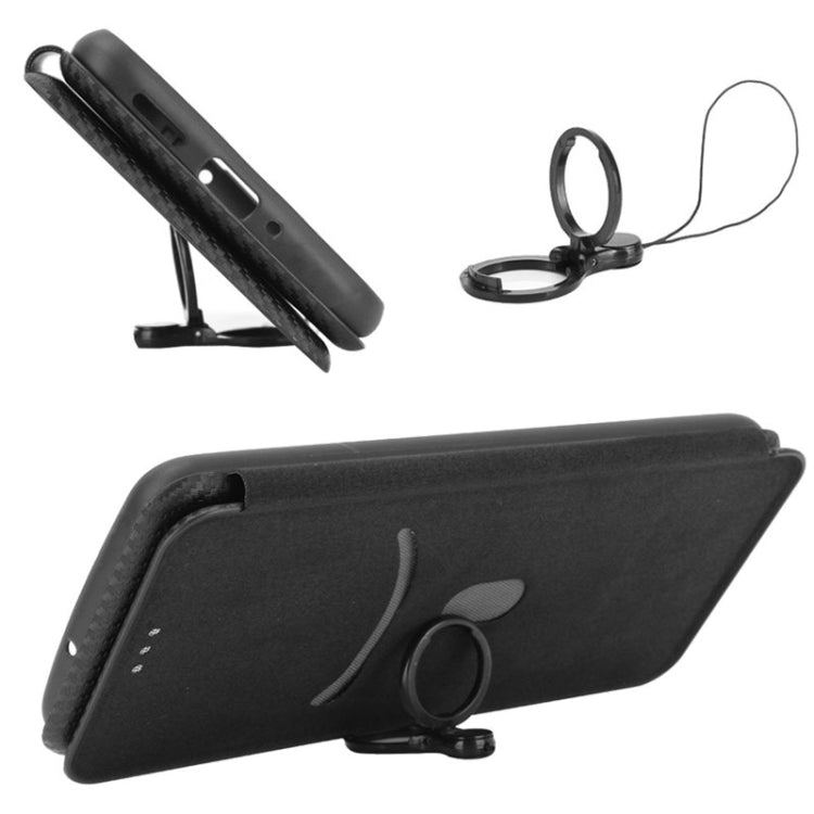 For Xiaomi 12 Pro Carbon Fiber Texture Horizontal Flip PU Phone Case