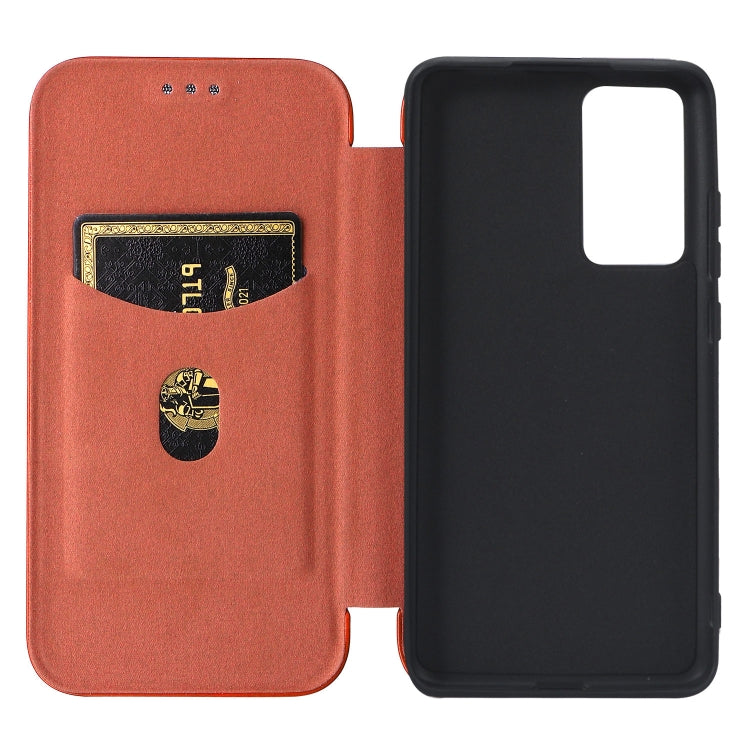 For Xiaomi 12 Pro Carbon Fiber Texture Horizontal Flip PU Phone Case