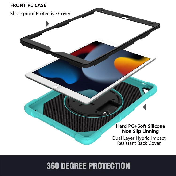 For iPad 10.2 2021 / 2020 / 2019 PC + Silicone Combination Tablet Case