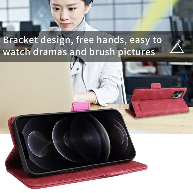 For iPhone X / XS Magnetic Clasp Leather Phone Case