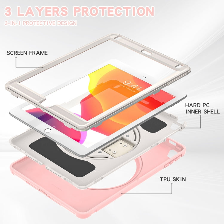 360 Degree Rotation PC + TPU Tablet Case For iPad 9.7 2018 / 2017