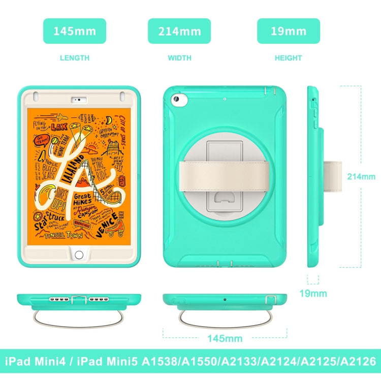 360 Degree Rotation PC + TPU Tablet Case For iPad mini 5 / 4