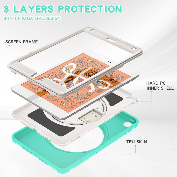 360 Degree Rotation PC + TPU Tablet Case For iPad mini 5 / 4