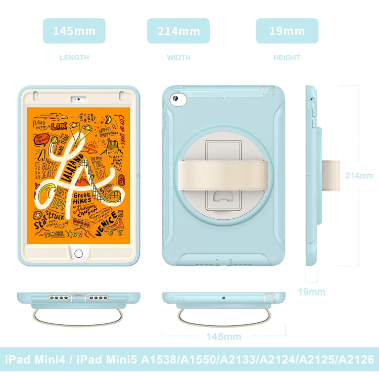 360 Degree Rotation PC + TPU Tablet Case For iPad mini 5 / 4