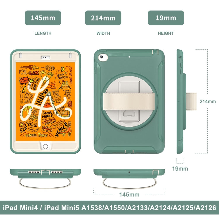 360 Degree Rotation PC + TPU Tablet Case For iPad mini 5 / 4