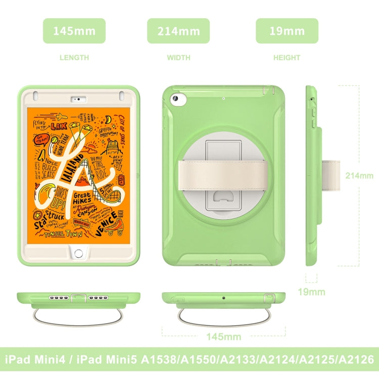 360 Degree Rotation PC + TPU Tablet Case For iPad mini 5 / 4
