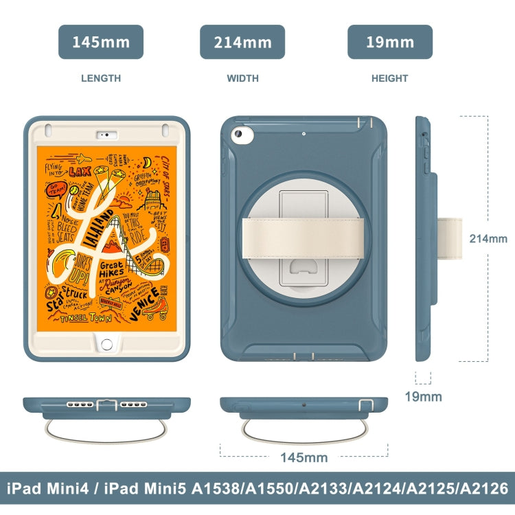 360 Degree Rotation PC + TPU Tablet Case For iPad mini 5 / 4