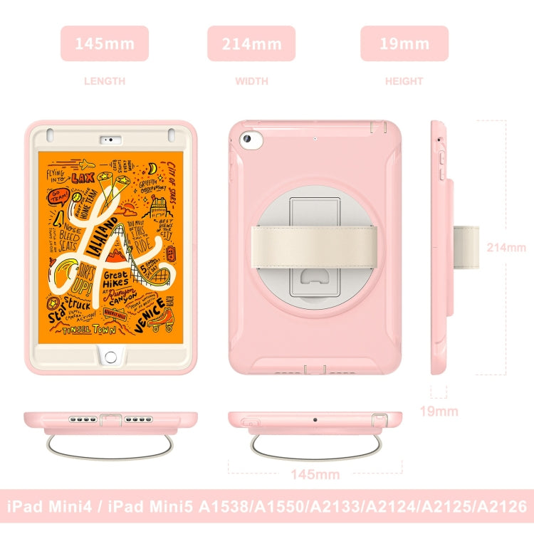 360 Degree Rotation PC + TPU Tablet Case For iPad mini 5 / 4