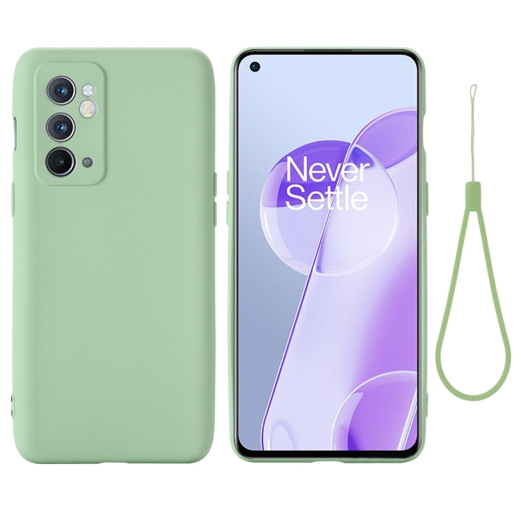 For OnePlus 9RT 5G Pure Color Liquid Silicone Phone Case