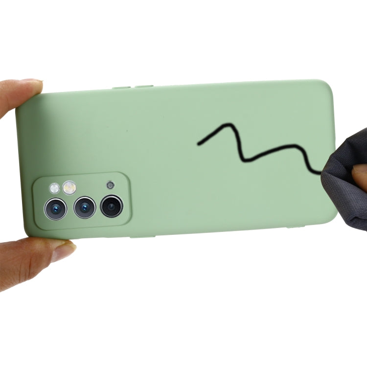 For OnePlus 9RT 5G Pure Color Liquid Silicone Phone Case